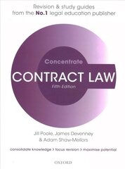 Contract Law Concentrate: Law Revision and Study Guide 5th Revised edition цена и информация | Книги по экономике | pigu.lt