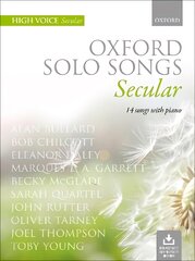 Oxford Solo Songs: Secular: 14 songs with piano High voice book plus downloadable backing tracks цена и информация | Книги об искусстве | pigu.lt