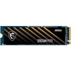 MSI Spatium 500GB M390 SSD NVMe M.2 цена и информация | Внутренние жёсткие диски (HDD, SSD, Hybrid) | pigu.lt