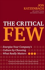 Critical Few: Energize Your Company's Culture by Choosing What Really Matters kaina ir informacija | Ekonomikos knygos | pigu.lt