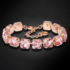 Браслет "Империум (Light Rose)" с кристаллами Swarovski™ DS00B482 цена и информация | Женские браслеты | pigu.lt