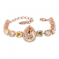 Браслет "Небесная Капля (Golden Shadow / Light Topaz Shimmer)" с кристаллами Swarovski™ DS00B491 цена и информация | Женский браслет | pigu.lt