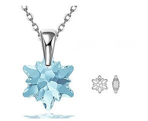 Серебряная подвеска с кристаллом сваровски цена и информация | Женское колье | pigu.lt
