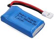 2 vienetai įkraunamų lipo baterijų 3.7v, 380mAh, skirtų Rc kvadrikopteriams HUBSAN X4 H107L H107C H107D H107 V252 JXD 385 kaina ir informacija | Išmanioji technika ir priedai | pigu.lt