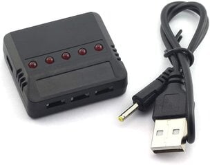 Литиевое зарядное устройство универсальное зарядное устройство 5 в 1 USB для Hubsan H107D Syma X5C Quadcopter RC цена и информация | Смарттехника и аксессуары | pigu.lt