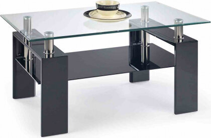 Kavos staliukas Halmar, juodas kaina ir informacija | Virtuvės ir valgomojo stalai, staliukai | pigu.lt