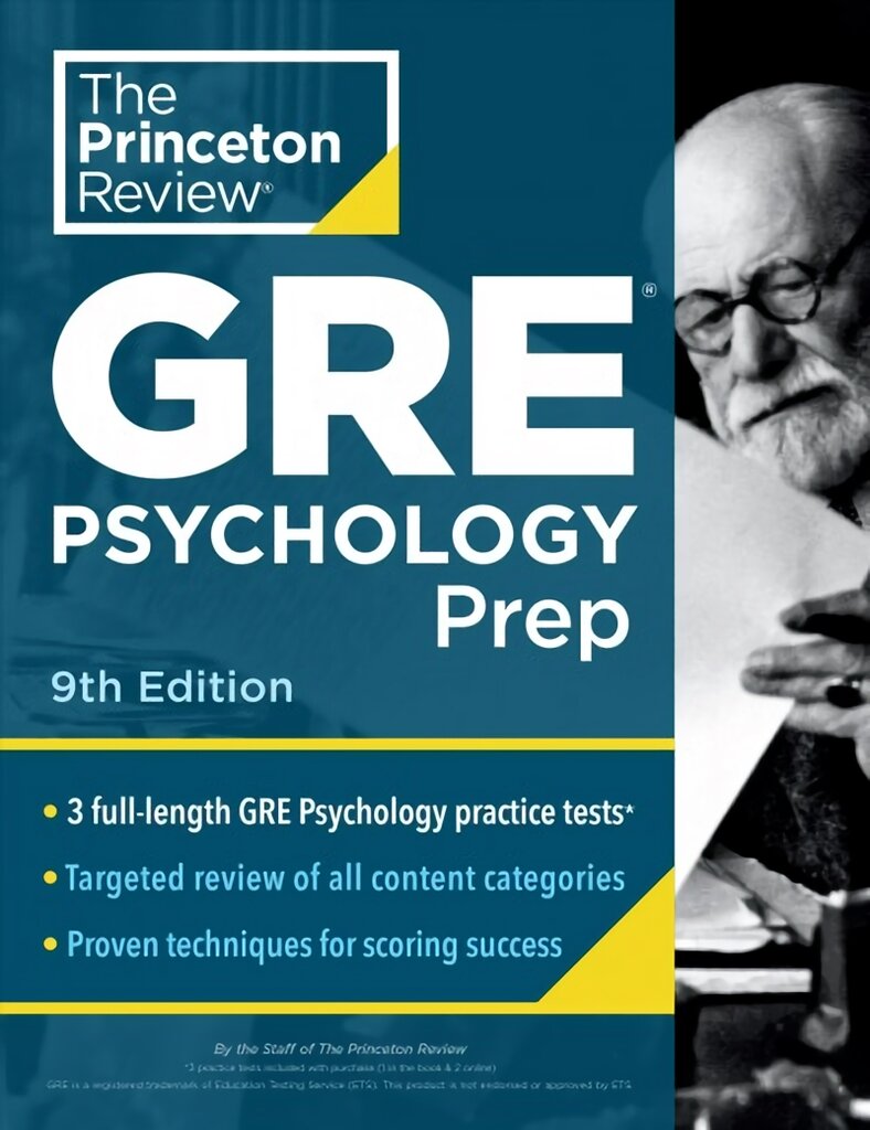 Princeton Review GRE Psychology Prep, 9th Edition: 3 Practice Tests plus Review & Techniques plus Content Review цена и информация | Knygos paaugliams ir jaunimui | pigu.lt