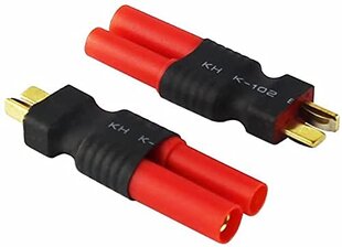 3 vienetai "Deans T-Plug Male HXT 4 mm adapterio belaidžio RC LiPo akumuliatoriaus jungtis kaina ir informacija | Išmanioji technika ir priedai | pigu.lt