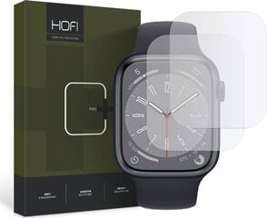 Прозрачная защитная пленка для часов Apple Watch 4 / 5 / 6 / 7 / 8 / SE (40 / 41 MM) Hofi Hydroflex Pro+ 2-Pack (2pcs) цена и информация | Аксессуары для смарт-часов и браслетов | pigu.lt
