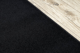 Rugsx ковровая дорожка Karmel, чёрная, 100 см цена и информация | Ковры | pigu.lt