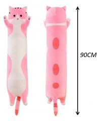 Ilgas rožinis kačiukas, mielas 90 cm XXL kaina ir informacija | Minkšti (pliušiniai) žaislai | pigu.lt