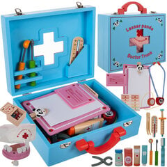 Докторский набор - деревянный цена и информация | Игрушки для девочек | pigu.lt