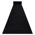Rugsx ковровая дорожка Karmel, чёрная, 160 см