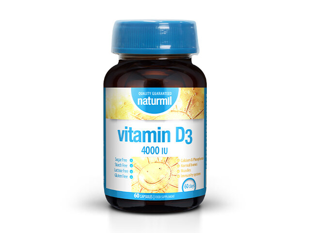 Vitaminas D3 4000 TV, 60 kapsulių kaina ir informacija | Vitaminai, maisto papildai, preparatai gerai savijautai | pigu.lt