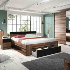 Кровать Hakano Symphony, 160x200 см, коричневая цена и информация | Кровати | pigu.lt