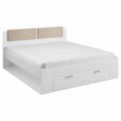 Кровать Hakano Oratorio, 180х200 см, белого цвета цена и информация | Кровати | pigu.lt