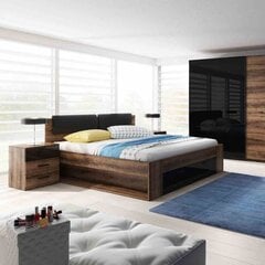 Кровать Hakano Oratorio, 180х200 см, коричневая цена и информация | Кровати | pigu.lt