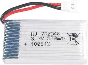 4 шт. 3.7v, 500mAh Перезаряжаемые Липо Батареи для Rc Квадрикоптеров Дронов Syma X5 X5C X5SC X5SW, Cheerson CX-30W, Skytech M68, Wltoys F949 цена и информация | Смарттехника и аксессуары | pigu.lt