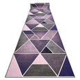 Kiliminis takas, trikampiai, violetinės spalvos, 57 x 230 cm
