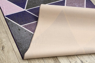 Kiliminis takas, trikampiai, violetinės spalvos, 57 x 680 cm kaina ir informacija | Kilimai | pigu.lt