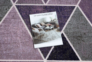 Kiliminis takas, trikampiai, violetinės spalvos, 57 x 690 cm kaina ir informacija | Kilimai | pigu.lt