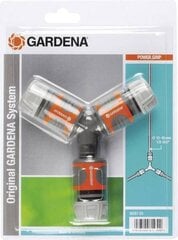 Комплект двухходовых соединителей для шлангов Gardena, 1/2" и 5/8" цена и информация | Оборудование для полива | pigu.lt