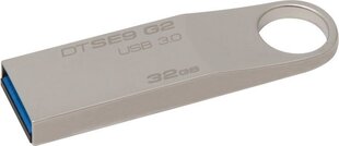 Kingston DataTraveler SE9 G2 32GB, USB 3.0 kaina ir informacija | USB laikmenos | pigu.lt