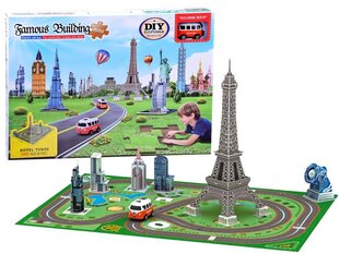 3D dėlionė Eiffel Tower su automobiliuku kaina ir informacija | Dėlionės (puzzle) | pigu.lt