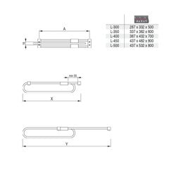 Ištraukiama pakaba spintoms, L-337, chromas/juoda цена и информация | Другие принадлежности для мебели | pigu.lt