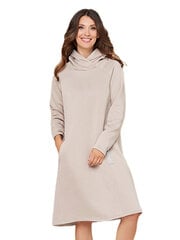 Lega šilta medvilninė suknelė su gobtuvu "Kimberly Light Grey" kaina ir informacija | Suknelės | pigu.lt