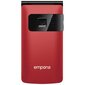 Emporia Flip Basic F220, Red kaina ir informacija | Mobilieji telefonai | pigu.lt