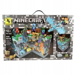 Konstruktorius Minecraft Blokai puola tvirtovės bazę, 4xLED kaina ir informacija | Konstruktoriai ir kaladėlės | pigu.lt