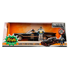 Автомобиль + набор фигурок DC Comics Batman Batmovil metal Classic 1966 цена и информация | Игрушки для мальчиков | pigu.lt