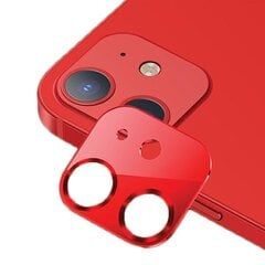 USAMS Camera Lens Glass iPhone 12 mini metal czerwony|red BH706JTT03 (US-BH706) цена и информация | Защитные пленки для телефонов | pigu.lt