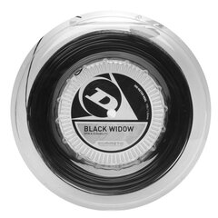 Tennis string Dunlop Black Widow 17G/1.26mm/200mCo-PE monofilament black цена и информация | Товары для большого тенниса | pigu.lt