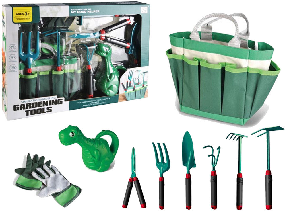 Vaikiškas sodo rinkinys Gardening Tools, žalias kaina ir informacija | Žaislai berniukams | pigu.lt
