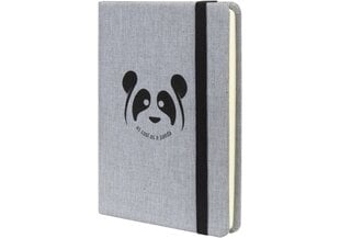 Užrašų knyga Panda, Optima, A6, 128 lapai, 70gsm, pilkos sp. kaina ir informacija | Sąsiuviniai ir popieriaus prekės | pigu.lt