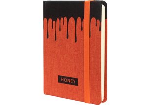 Užrašų knyga Honey, Optima, A6, 128 lapai, 70gsm, oranžinės sp. kaina ir informacija | Sąsiuviniai ir popieriaus prekės | pigu.lt