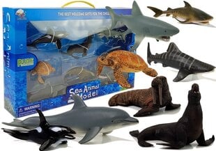 Набор фигурок морских животных, 8 штук цена и информация | Игрушки для мальчиков | pigu.lt