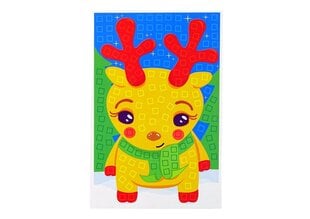 Цветная мозаика "Сделай сам", рождественский олень цена и информация | Развивающие игрушки | pigu.lt