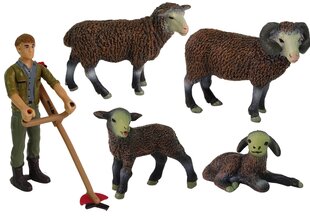 Avių figurėlių rinkinys su ūkininku, 10 vnt. kaina ir informacija | Žaislai berniukams | pigu.lt