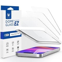 TEMPERED GLASS Whitestone EZ GLASS 3-PACK IPHONE 14 PLUS цена и информация | Защитные пленки для телефонов | pigu.lt