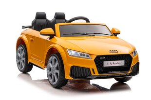 Dvivietis elektromobilis Audi TT RS, geltonas kaina ir informacija | Elektromobiliai vaikams | pigu.lt