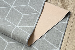 Rugsx ковровая дорожка Cube, серая, 120 см цена и информация | Ковры | pigu.lt
