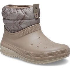 Aulinukai moterims Crocs™ Classic Neo Puff Shorty Boot Women's, rusvi kaina ir informacija | Aulinukai, ilgaauliai batai moterims | pigu.lt