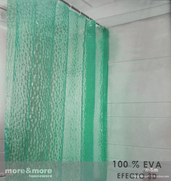 3D holografinė EVA vonios užuolaida 180x180 cm цена и информация | Vonios kambario aksesuarai | pigu.lt
