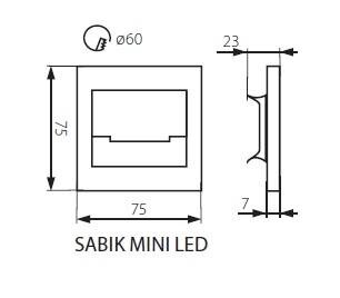 Kanlux laiptų šviestuvas Sabik Mini цена и информация | Sieniniai šviestuvai | pigu.lt