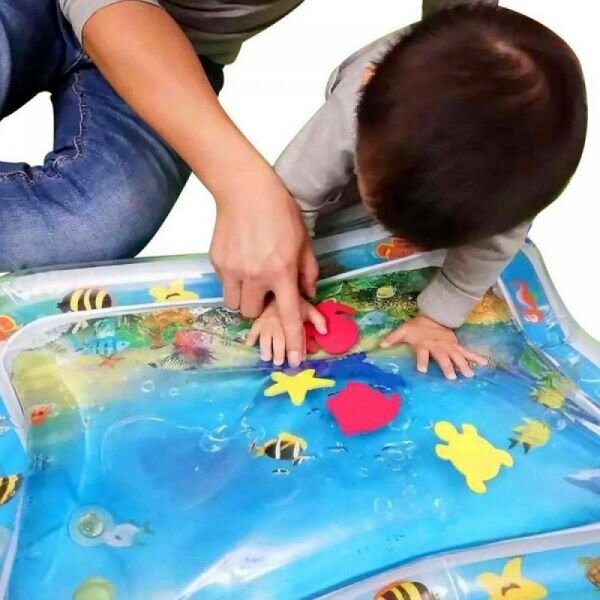 Pripučiamas sensorinis vandens kilimėlis XXL kaina ir informacija | Žaislai kūdikiams | pigu.lt