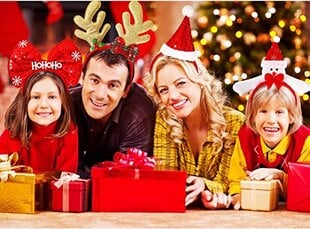 Kalėdinis lankelis Elnio ragai kaina ir informacija | Plaukų aksesuarai | pigu.lt