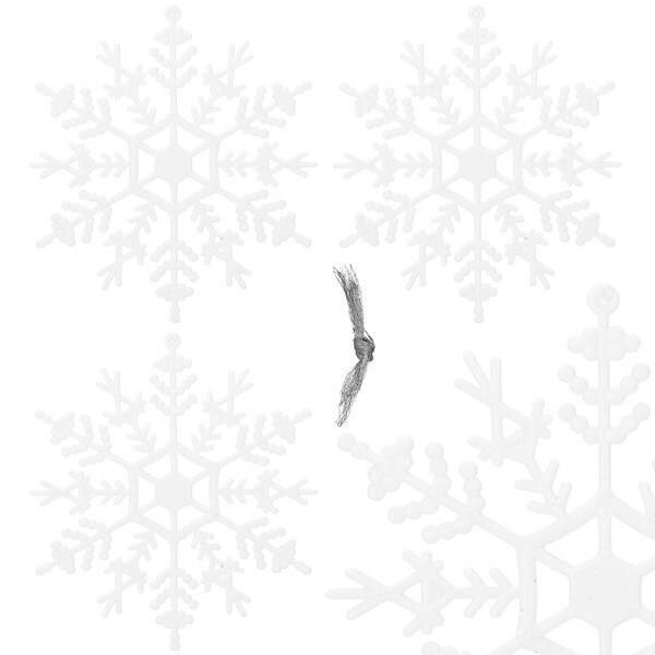 Kalėdinė dekoracija Snaigės, 12 cm, 3 vnt.